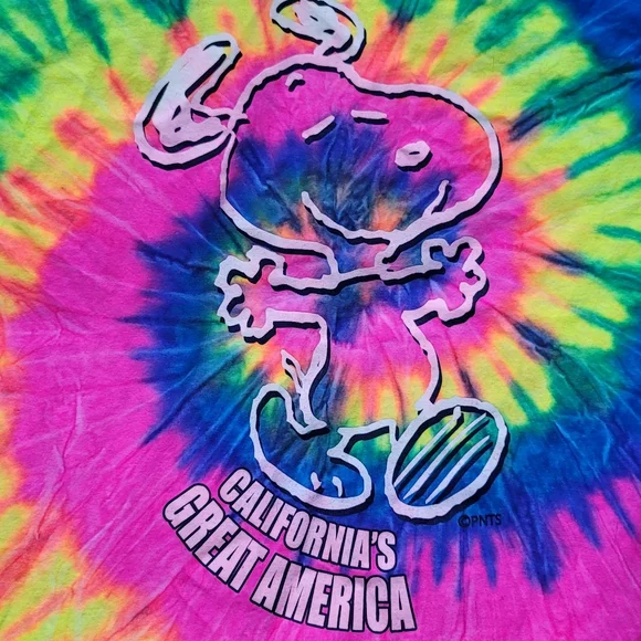 Snoopy California's Great America Tie Dye T Shirt - Picture 3 of 4